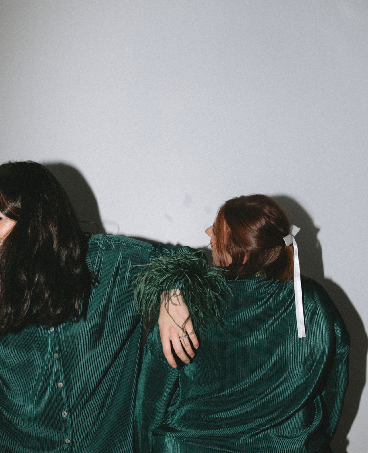 Waverles Pleated Pant Set in Evergreen